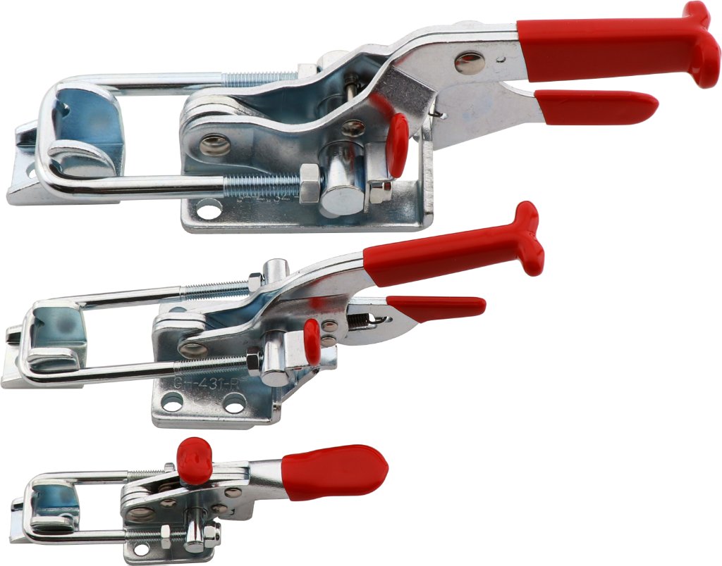 Hold Down Latches Horizontal Pull with Safety Release
