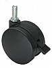 Black Twin Wheel Castors, Casters
