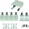 Aluminium Double Door Track 2400mm & Trolley Kit
