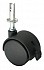 Black Twin Wheel Castors, Casters