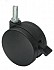 Black Twin Wheel Castors, Casters