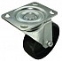 Plate Castors - Zinc Plated - Nylon/Urethane Wheels, Casters