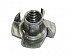 Prong Tee Nuts - Plain Steel, Thread With Teeth
