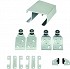 Aluminium Double Door Track 1800mm & Trolley Kit