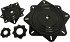 Lazy Susan Swivel Plates - Plain Steel - Black Powdercoated