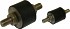 Rubber Anti-Vibration Mounts - Stainless Steel External Thread