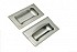 Flush Rectangle Drawer Pulls